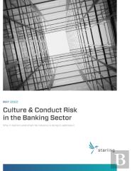 May 2022 Culture & Conduct Risk In The Banking Sector