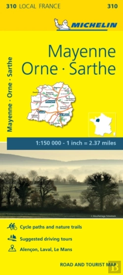 Bertrand.pt - Mayenne, Orne, Sarthe France Local Map 310