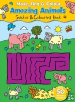 Bertrand.pt - Maze Find And Colour Book - Amazing Animals
