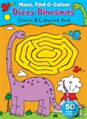 Maze Find And Colour Book - Dizzy Dinosaurs