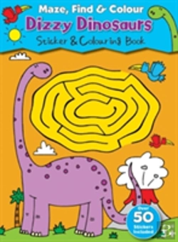 Bertrand.pt - Maze Find And Colour Book - Dizzy Dinosaurs