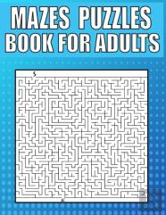 Mazes Puzzles Book For Adults