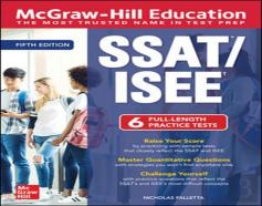 Mcgraw-Hill Education Ssat/Isee, Fifth Edition