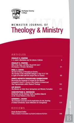 Bertrand.pt - Mcmaster Journal Of Theology And Ministry