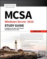 Mcsa Windows Server 2016 Study Guide: Exam 70-740
