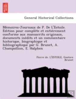 Bertrand.pt - Me Moires-Journaux De P. De L'Estoile. E