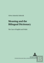 Meaning And The Bilingual Dictionary