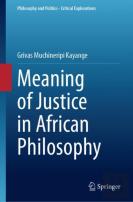 Meaning Of Justice In African Philosophy
