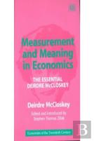 Measurement And Meaning In Economics