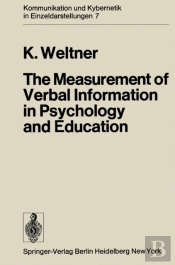 Measurement Of Verbal Information In Psychology And Education