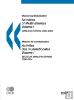 Bertrand.pt - Measuring Globalisation: Activities Of Multinationals: Vol. 1 Manufacturing