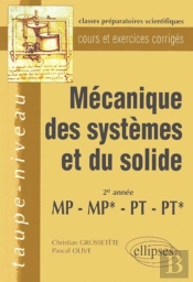 Mécanique Des Systèmes Et Du Solide Mp-Mp*-Pt-Pt* - Cours Et Exercices Corrigés
