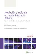 Mediacion Y Arbitraje En La Administracion Publica