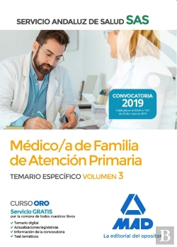 Bertrand.pt - Médico De Familia De Atención Primaria Del Servicio Andaluz De Salud. Temario Específico Vol 3