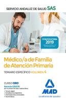 Médico De Familia De Atención Primaria Del Servicio Andaluz De Salud. Temario Específico Vol 4