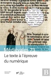 Médiévales : Le Texte À L'Épreuve Du Numérique