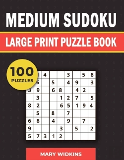 Bertrand.pt - Medium Sudoku Large Print Puzzle Book 100 Puzzles