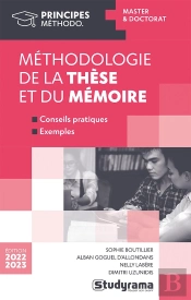 Méhodologie De La Thèse Et Du Mémoire : Master Et Doctorat
