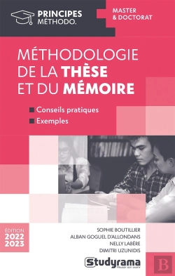 Bertrand.pt - Méhodologie De La Thèse Et Du Mémoire : Master Et Doctorat