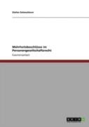 Mehrheitsbeschlasse Im Personengesellschaftsrecht