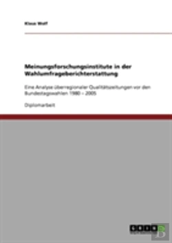 Bertrand.pt - Meinungsforschungsinstitute In Der Wahlumfrageberichterstattung