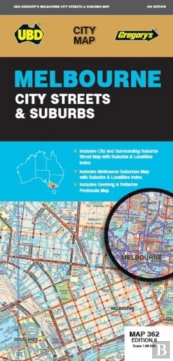 Bertrand.pt - Melbourne City Streets & Suburbs Map 362 8th Ed