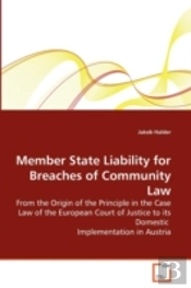 Member State Liability For Breaches Of Community Law