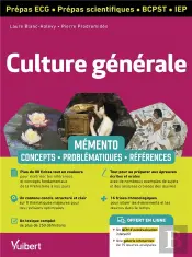 Mémento Culture Générale : Ecg, Prépas Scientifiques, Iep ; La Culture Générale En Un Clin D'Oeil