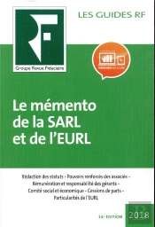 Memento De La Sarl Et De L Eurl 2018