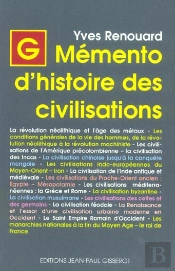 Memento D'Histoire Des Civilisations