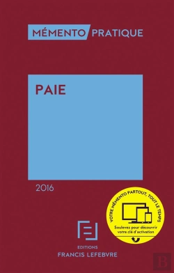 Bertrand.pt - Memento Paie 2016