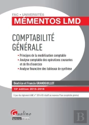 Mementos Lmd - Comptabilite Generale 2015-2016, 15eme Ed.