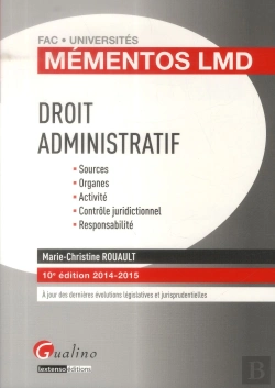 Bertrand.pt - Mementos Lmd - Droit Administratif 2014-2015, 10eme Edition