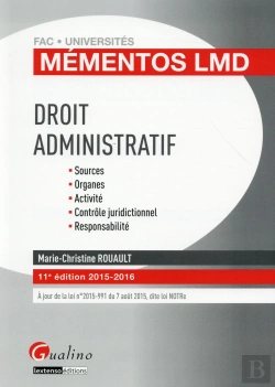 Bertrand.pt - Mementos Lmd - Droit Administratif 2015-2016, 11eme Ed.