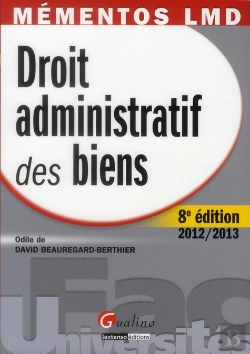 Bertrand.pt - Mementos Lmd - Droit Administratif Des Biens, 8eme Editon