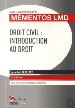 Bertrand.pt - Mementos Lmd Droit Civil: Indroduction Au Droit, 2eme Edition