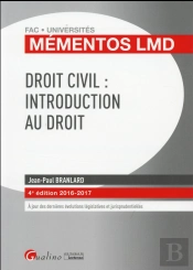 Mementos Lmd - Droit Civil : Introduction Au Droit, 4eme Ed.