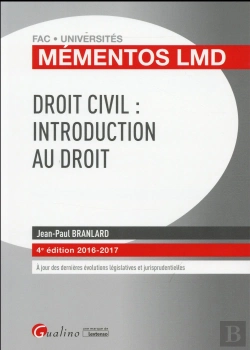 Bertrand.pt - Mementos Lmd - Droit Civil : Introduction Au Droit, 4eme Ed.
