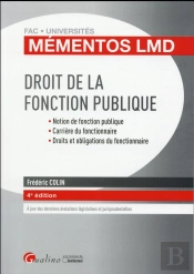 Mementos Lmd - Droit De La Fonction Publique, 4eme Ed.