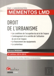 Mementos Lmd - Droit De L'Urbanisme 2014-2015, 9eme Edition