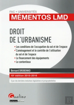 Bertrand.pt - Mementos Lmd - Droit De L'Urbanisme 2015-2016, 10eme Ed.