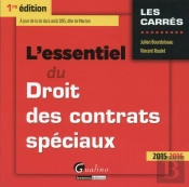 Mementos Lmd - Droit Des Contrats Speciaux