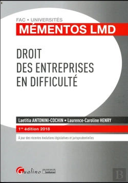 Bertrand.pt - Mementos Lmd - Droit Des Entreprises En Difficulte