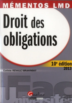 Bertrand.pt - Mementos Lmd - Droit Des Obligations, 10eme Edition