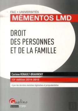Bertrand.pt - Mementos Lmd - Droit Des Personnes Et De La Famille, 13eme Edition