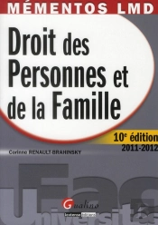 Mementos Lmd-Droit Des Personnes Et De La Famille,10eme Edition