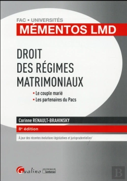 Bertrand.pt - Mementos Lmd - Droit Des Regimes Matrimoniaux 2016-2017, 8eme Ed.