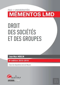 Bertrand.pt - Mementos Lmd - Droit Des Societes Et Des Groupes 2015-2016, 9eme Ed.