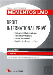 Mementos Lmd - Droit International Prive, 7eme Ed.