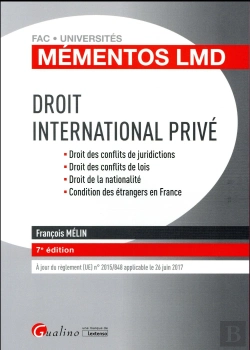 Bertrand.pt - Mementos Lmd - Droit International Prive, 7eme Ed.